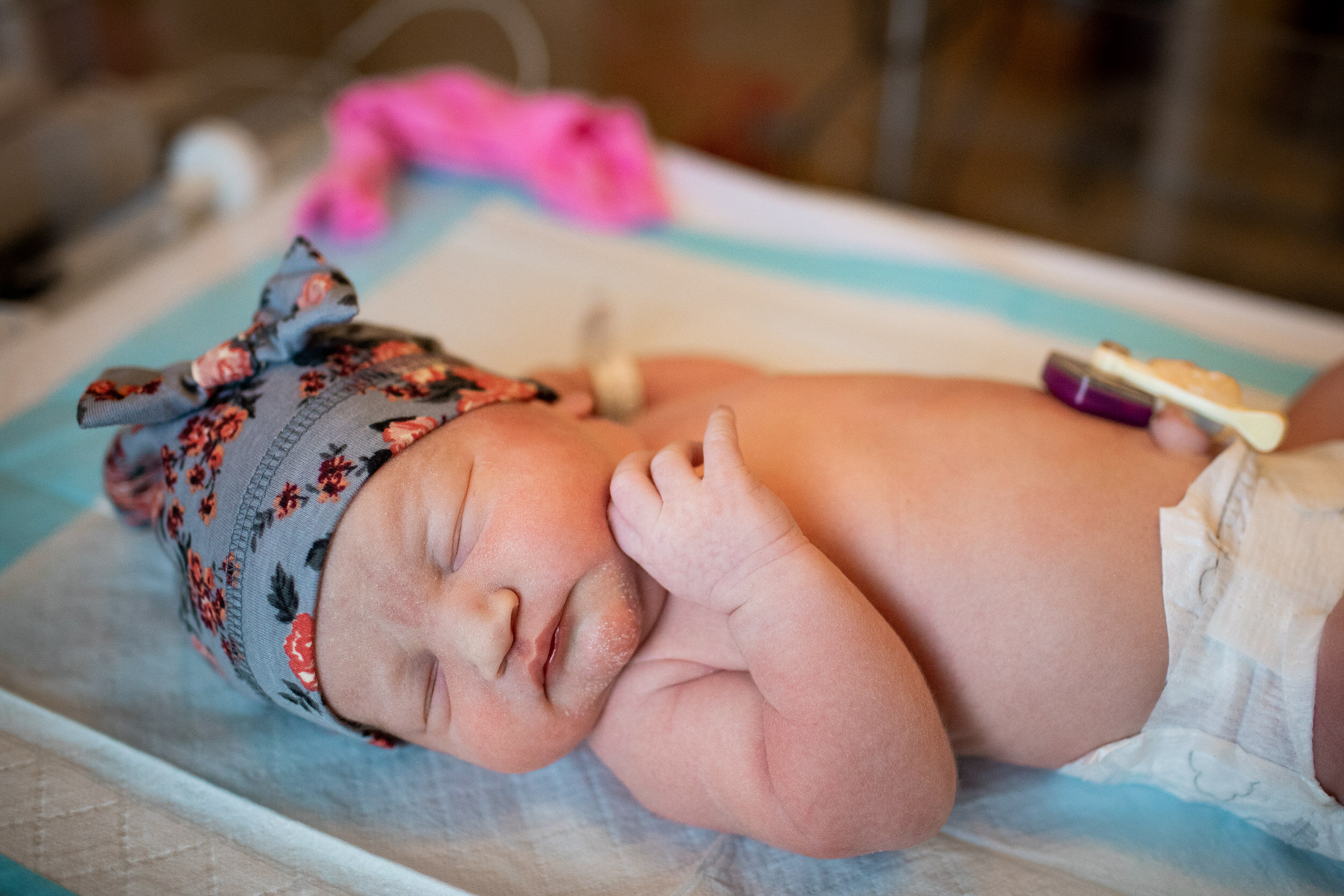 Newborn baby at hospital