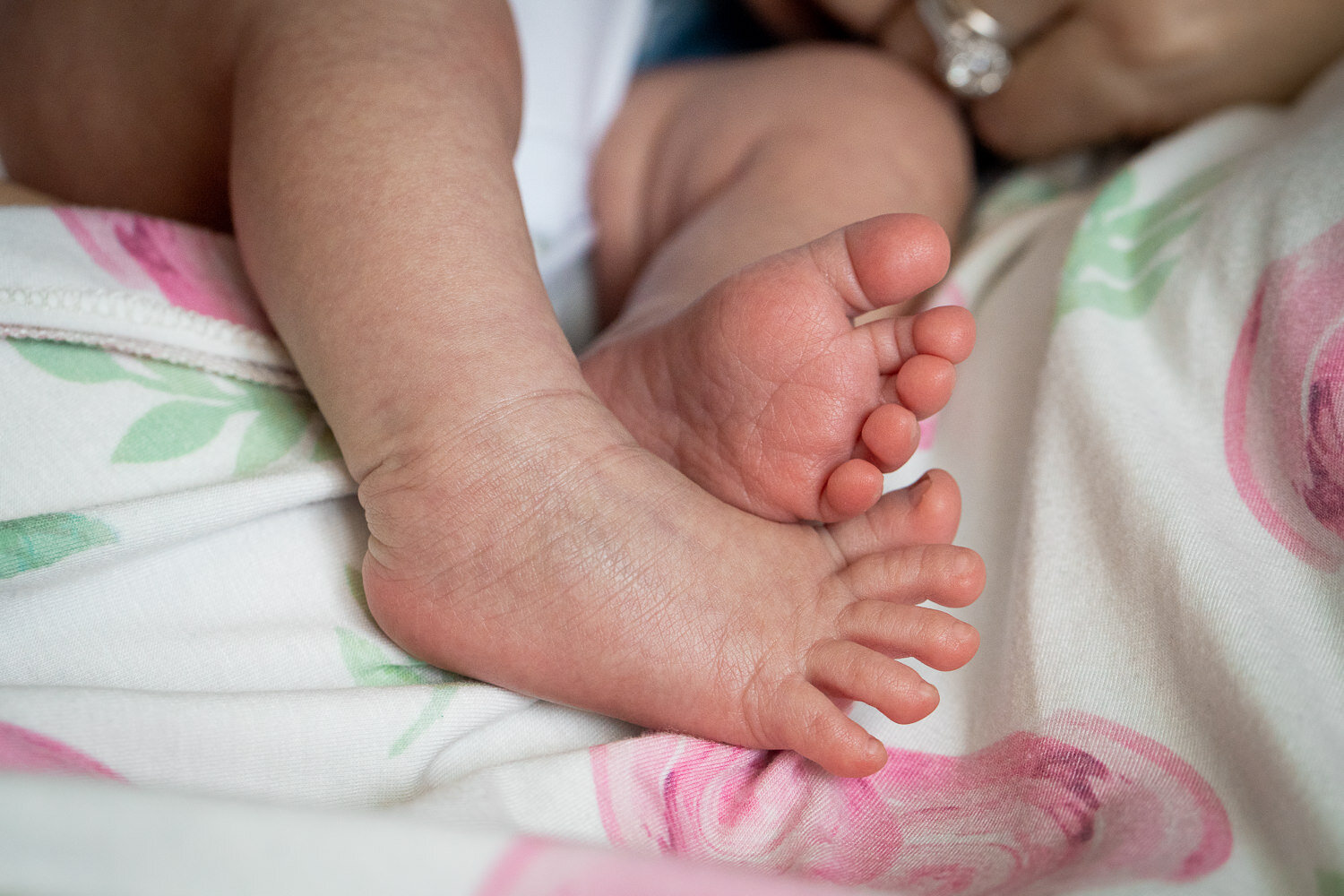 newborn details of feet