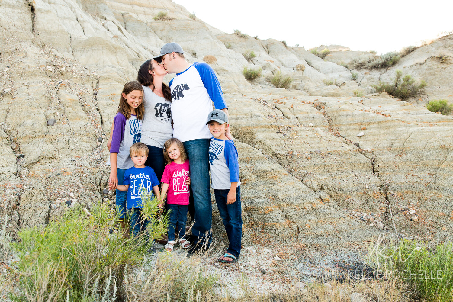 Family picture in badlands