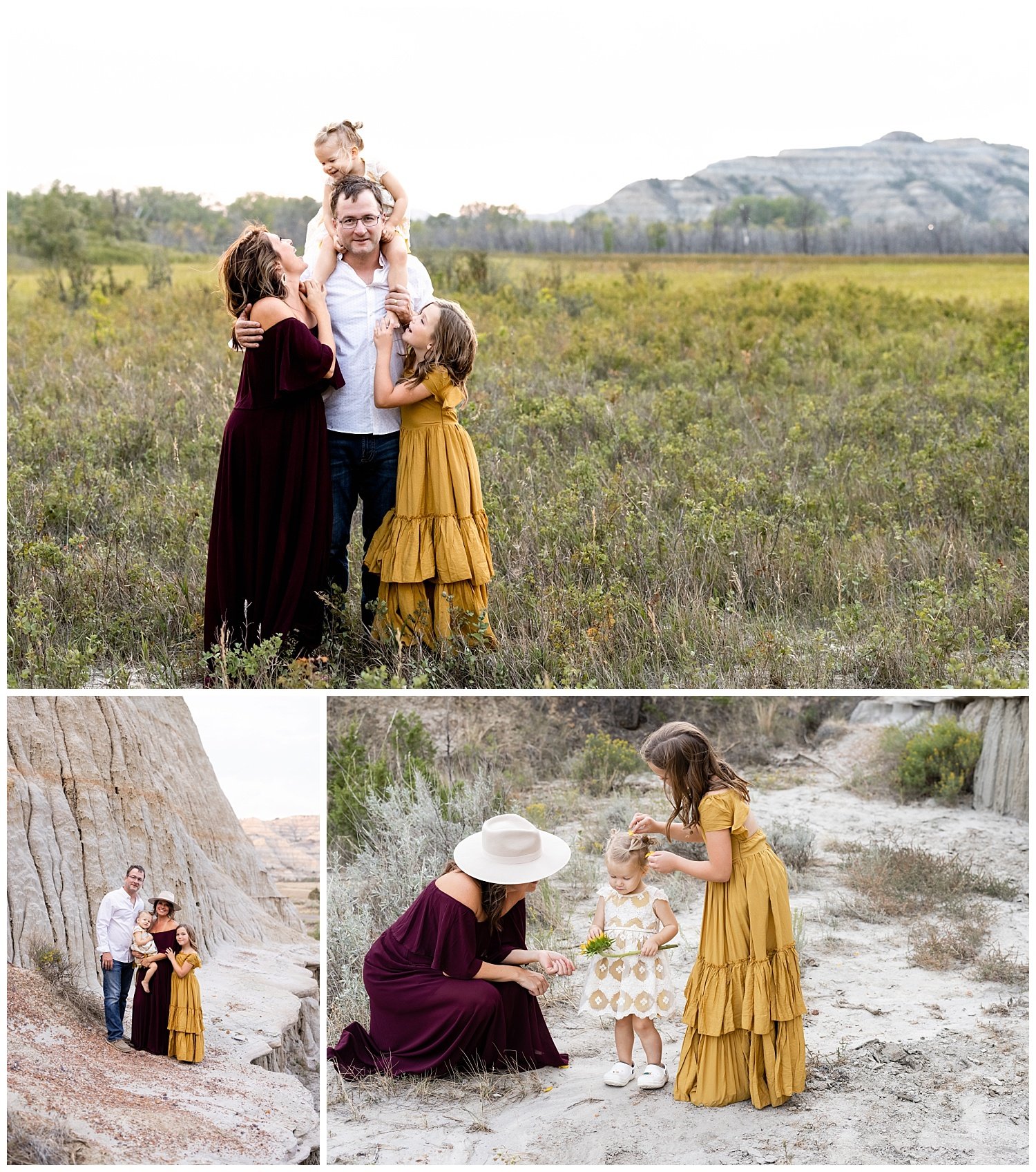 Outdoor family session in Williston, North Dakota. Wardrobe styled using Style and Select.