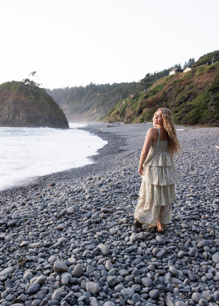 Oregon Coast destination senior session