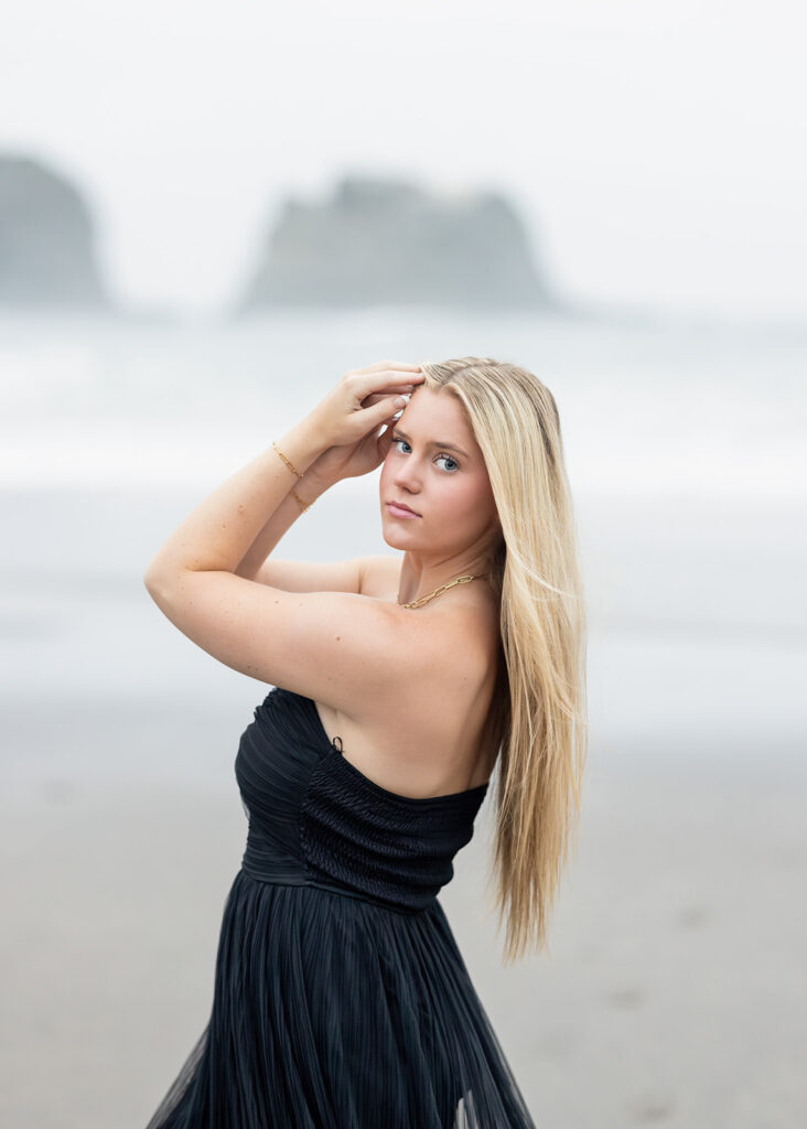 Oregon Coast destination senior session