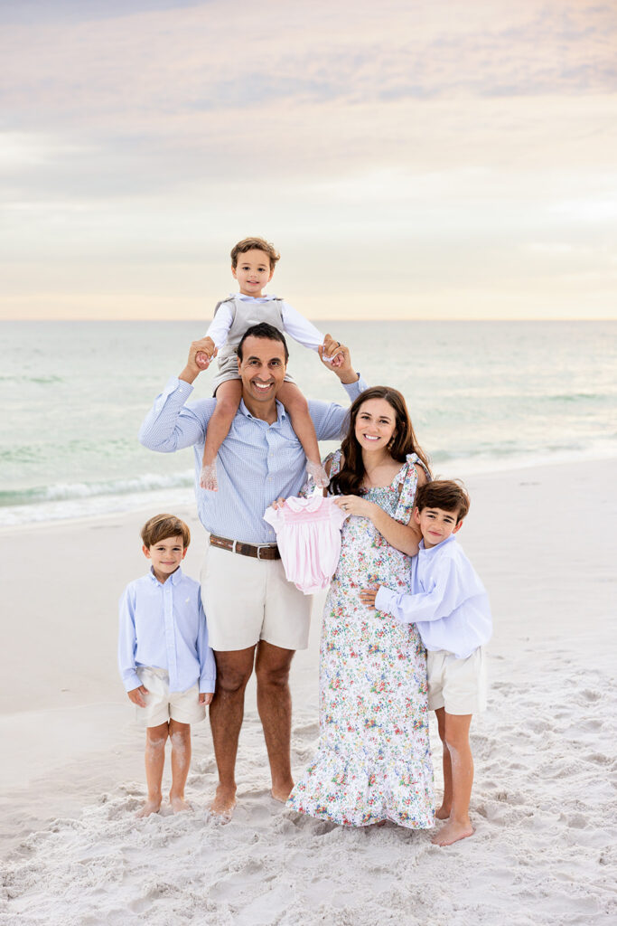 Maternity beach session in Destin, FL taken during a photography mentorship retreat by Kellie Rochelle Photography